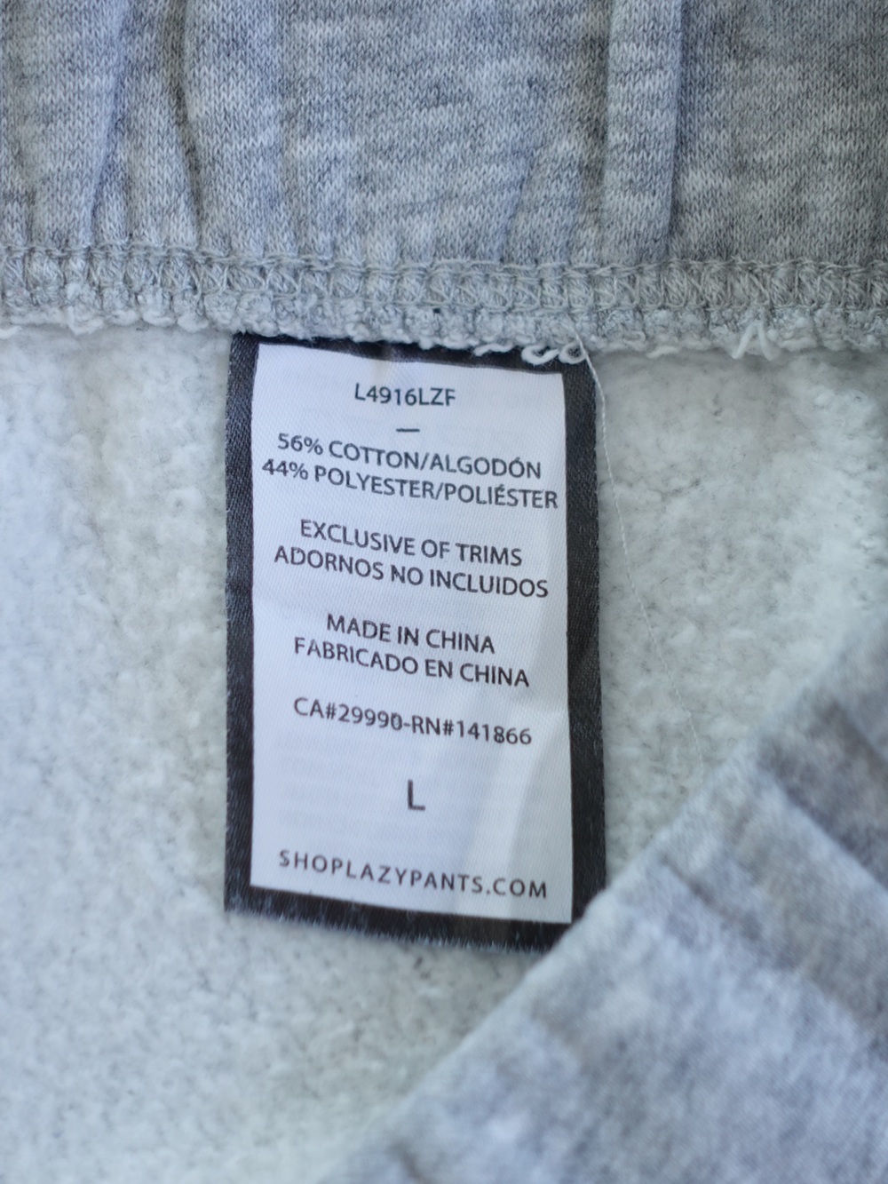 LAZYPANTS Women's Premium Fleece Relaxed Jogger Sweatpants Heather Grey L - Picture 4 of 10